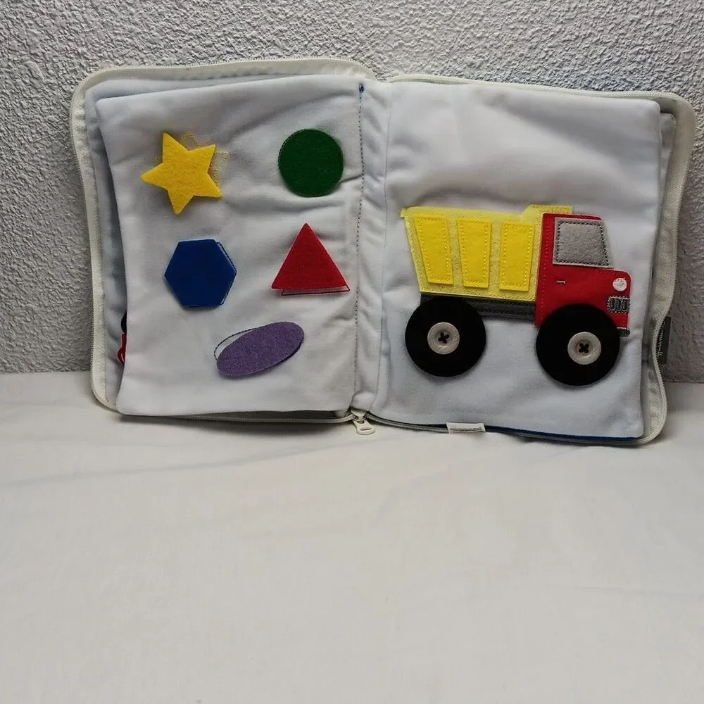 Hallmark Toddler Interactive Soft Multi-Page Activity Quiet Book - Vroom! Felt